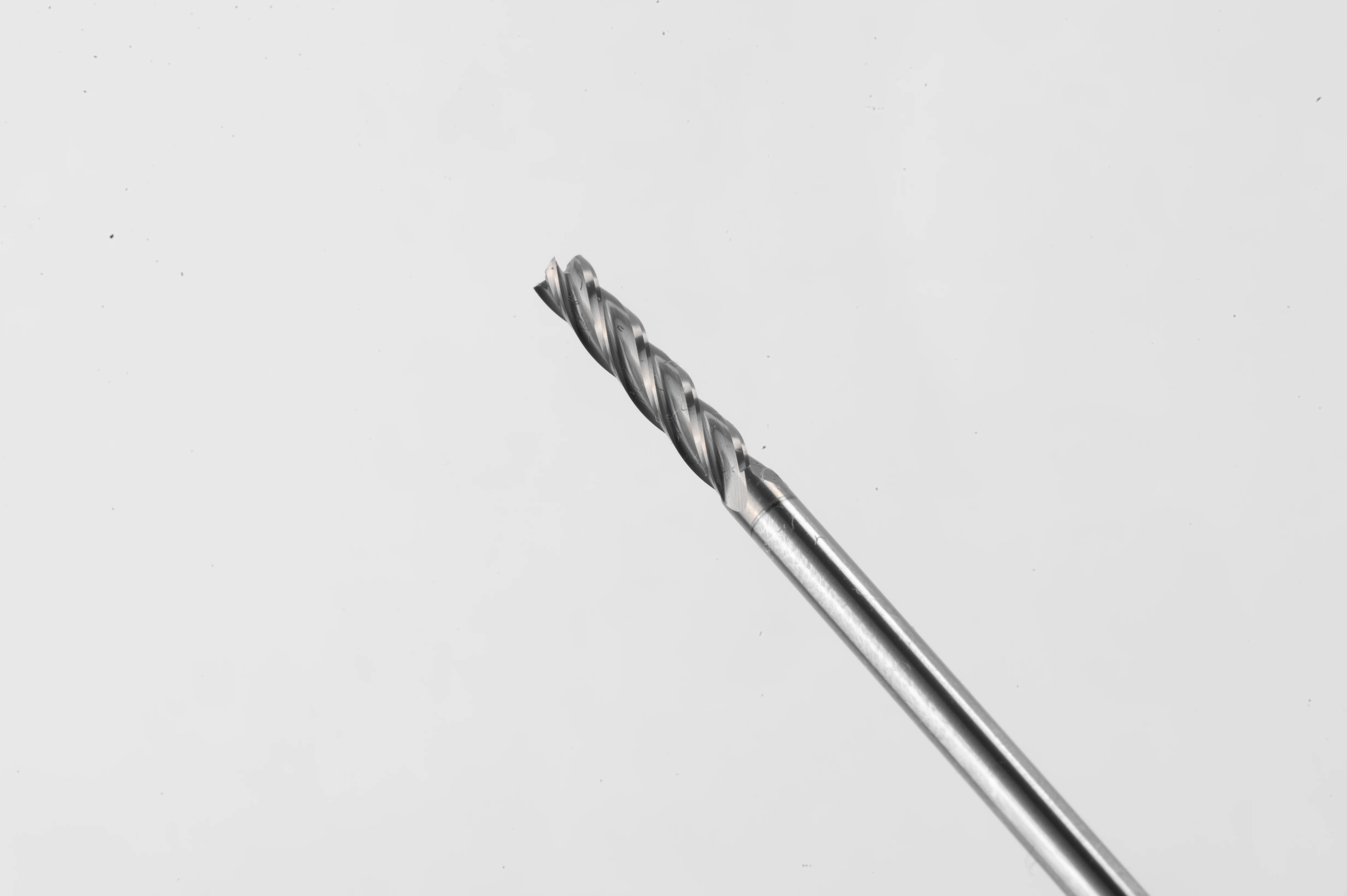 HRC45 Micro Carbide Four Edge Milling Cutter for Hand-made Working Process Wood CNC Milling Wood Acrylic Profile Tools Cutting