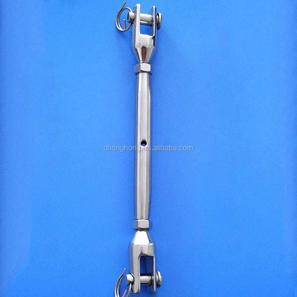 
JIS Standard Stainless Steel AISI304/316 Wire Rope Turnbuckle High Polished Surface Close Body Turnbuckle with Jaw and Jaw 