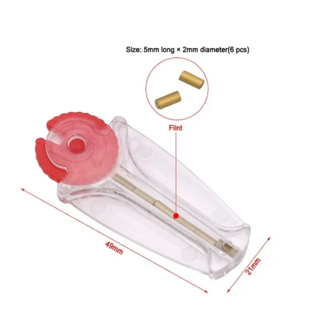 Flint Stones+Cotton Wick Cigarette Replacement Flint Stones Smoking Kerosene Oil Gas Lighters Smoking Accessory