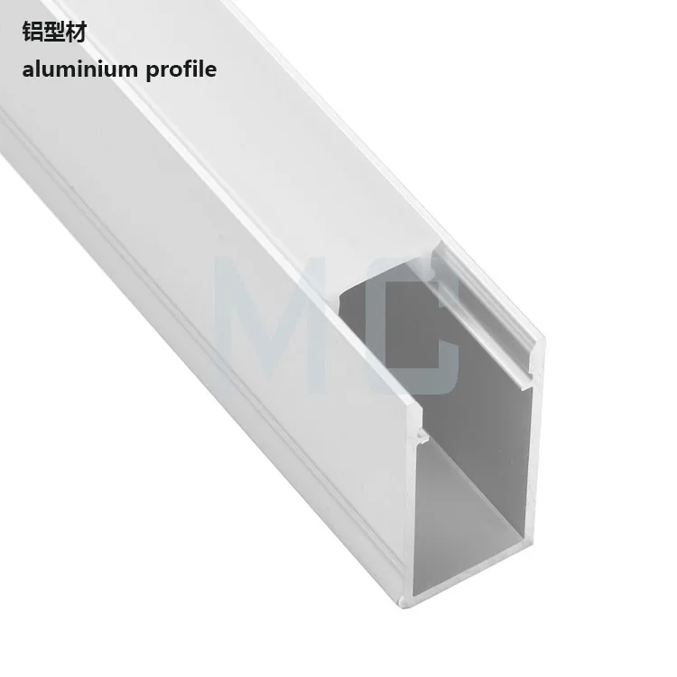 surface mounted LED aluminum profile black LED channel for flexible or rigid LED strips