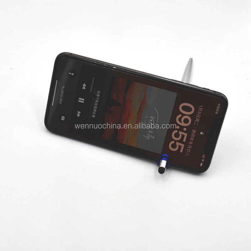 soft touch screen hand writing stylus pen and phone holder for iPhone android