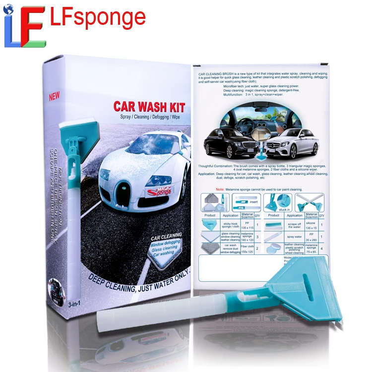 Distributor Wanted  wash car sponge magic Eraser Sponge for car seat Leather Care Cleaning car wash kit