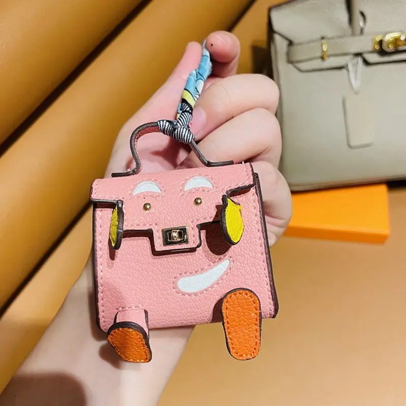 New cute mini handbag hanger ornaments tiny bag purse pendant earphone holder luxury designer leather bag charms