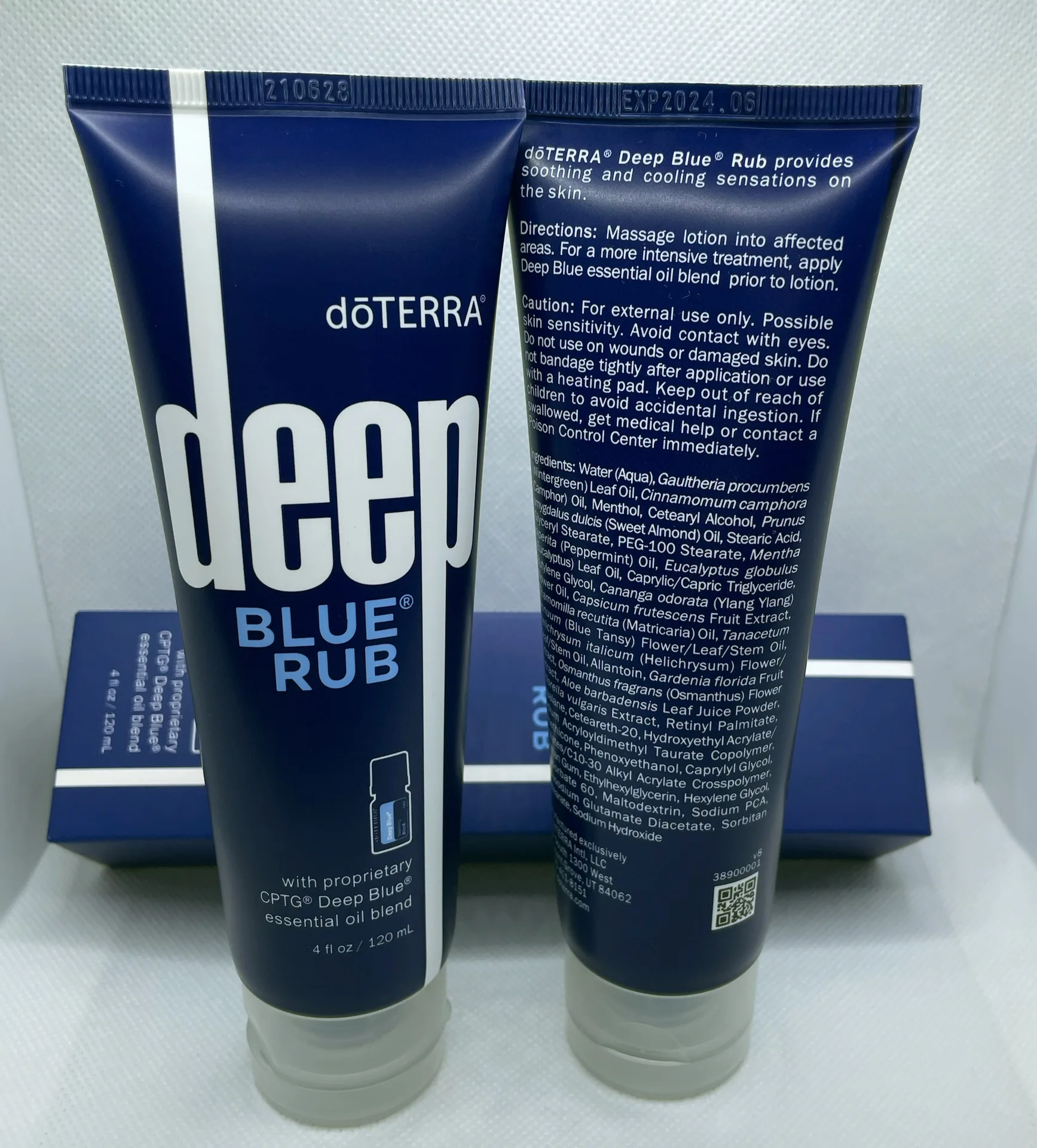Top quality A+++ Brand cream deep blue rub doterra with proprietary cptg deep blue essential oil blend 120ml