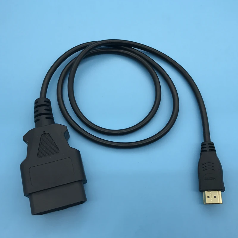 Newest Custom Over Molded Male OBD2 Cable obd extension cable car diagnostic wire