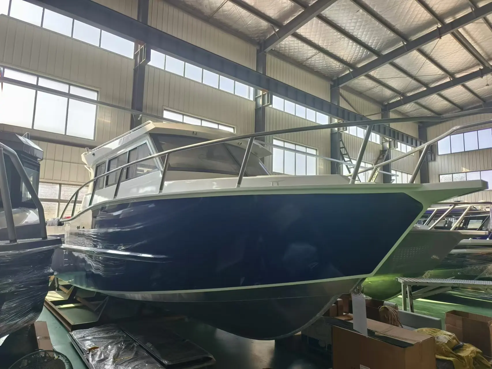 9.6m/35ft Full Welded Aluminum Sport Fishing Boat Leisure Boat Hold  10 People