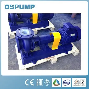 Single-Stage Centrifugal Water Pump High Pressure Ihf Fluoro Resistant Stainless Steel Electric Water Pump
