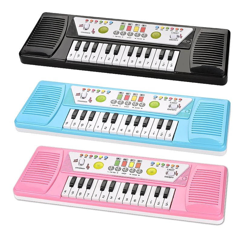 Hot Sale Children Educational Plastic Electronic Organ 24 Key Piano Musical Keyboard Instrument for kids