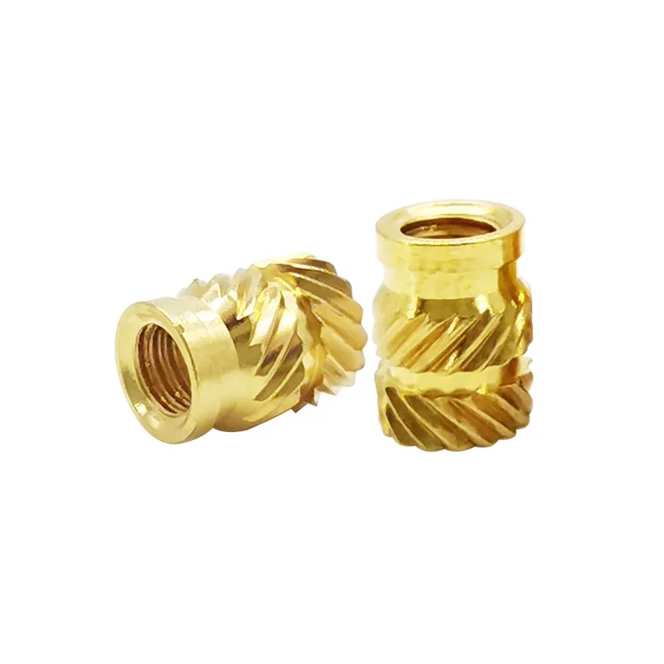 M2 M3 M4 M5 M6 Custom Brass Knurled Thread Insert Nut Plastic Insert