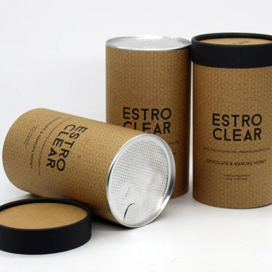 eco friendly seed packaging box paper tube packaging food paper container round paper box good sealing for tea coffee