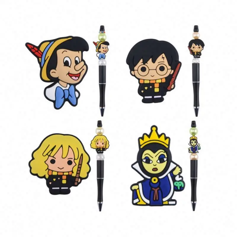 Wholesale Of New Materials silicone beaded lanyard tutorial ew kids Black charms Butterfly Kids Customizable Accessories