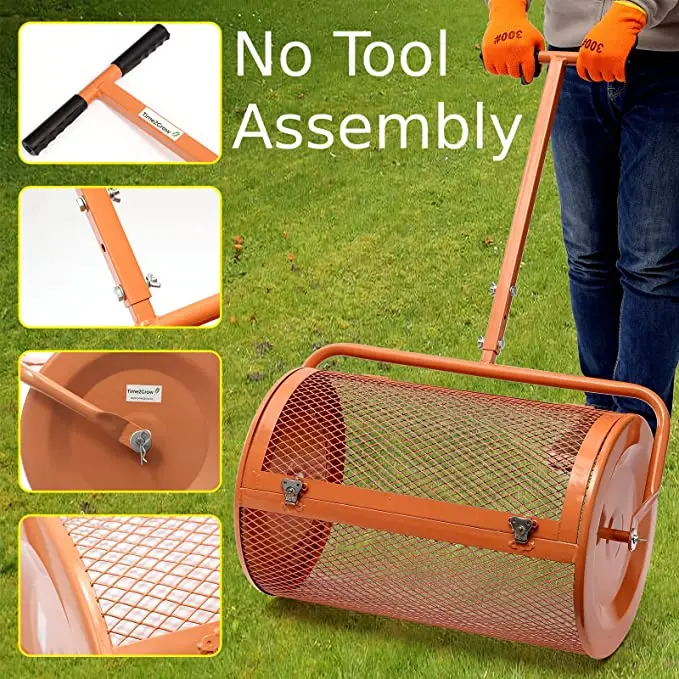 Heavy Duty Latches. Durable Lightweight Lawn Care Equipment - Manure Spreader