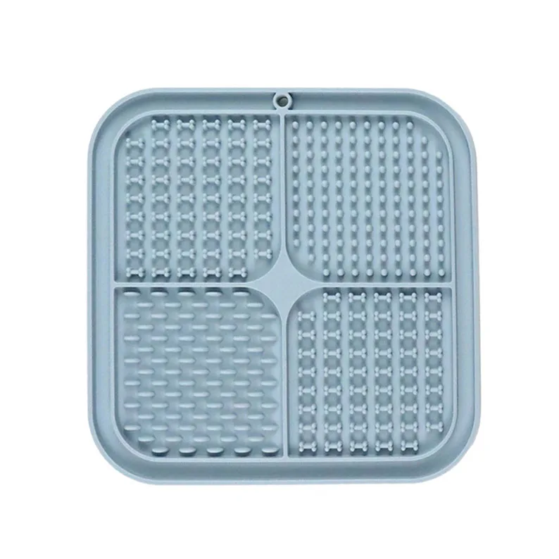 macaron color lilac baby blue slow feeder bath dog chill mat silicone licking sticky mat for Food Treats Yogurt Peanut Butter