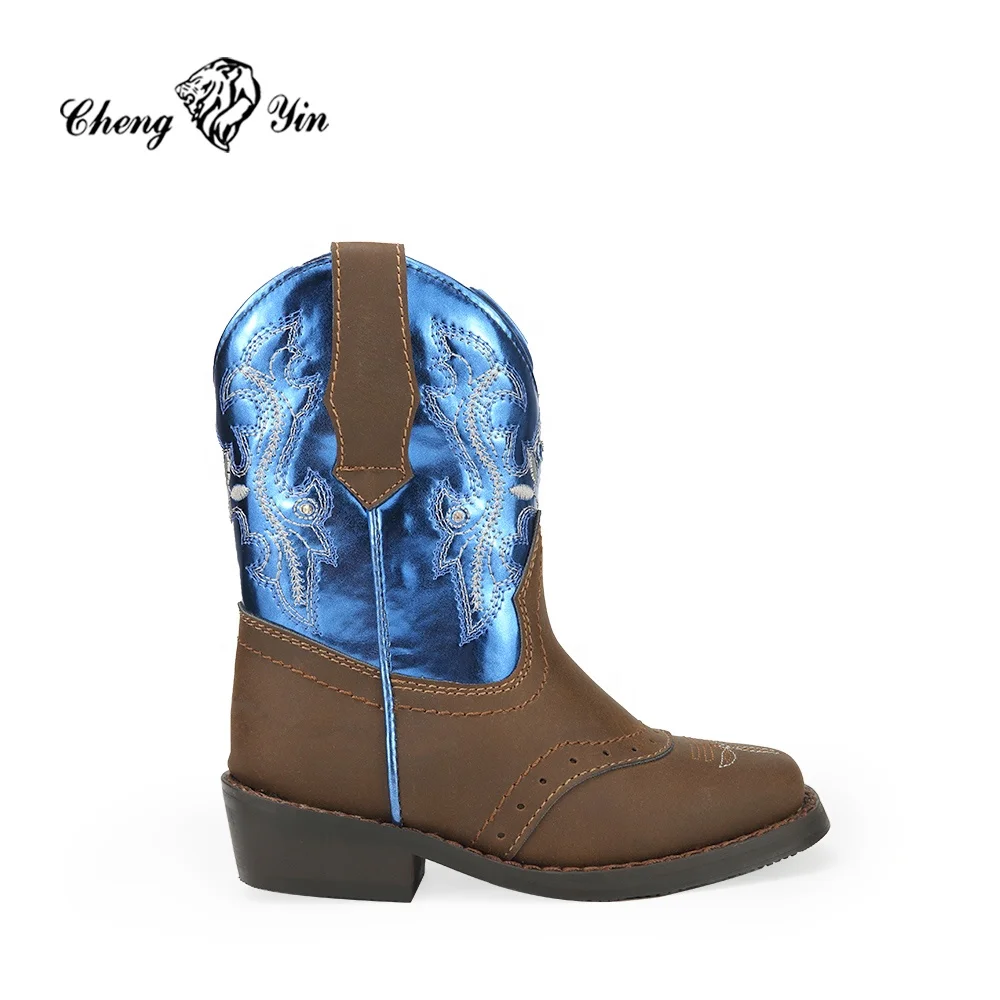 Alibaba wholesale boots Children Most Popular design cowboy boots Flash light Horse Riding kids cowboy boots