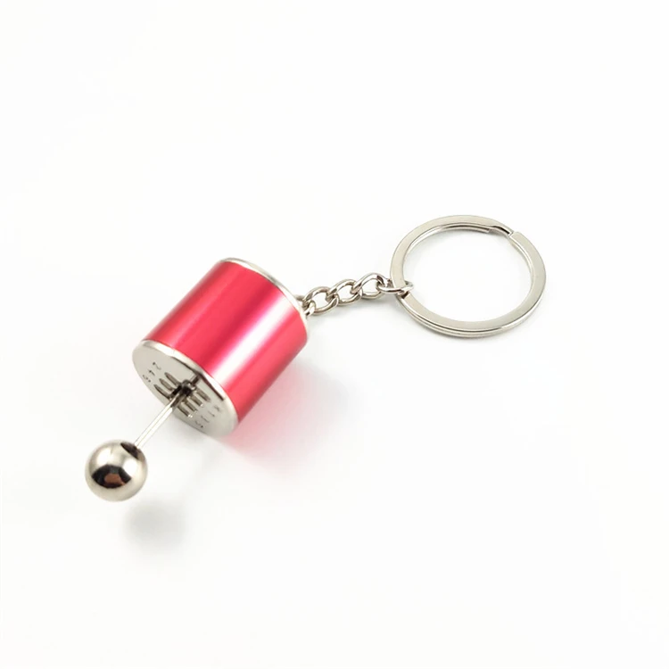 6 Speed Gear Shift keychains Auto Parts Key Chain Ring