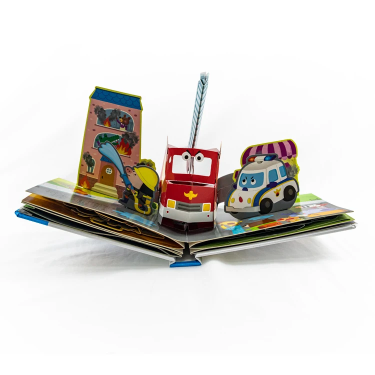Hot Selling 3D Books Kids Traffic Safty Learning Custom ODM OEM pop up Board Book