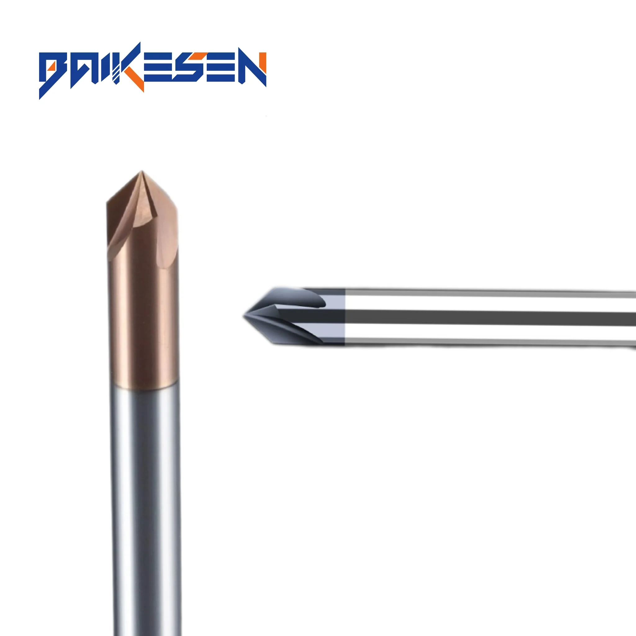 BKS D8 High Power Solid Carbide Milling Cutters 60 Degree Chamfering Cutters with 4 2 Flutes 60 Degree Center Chamfering Cutters