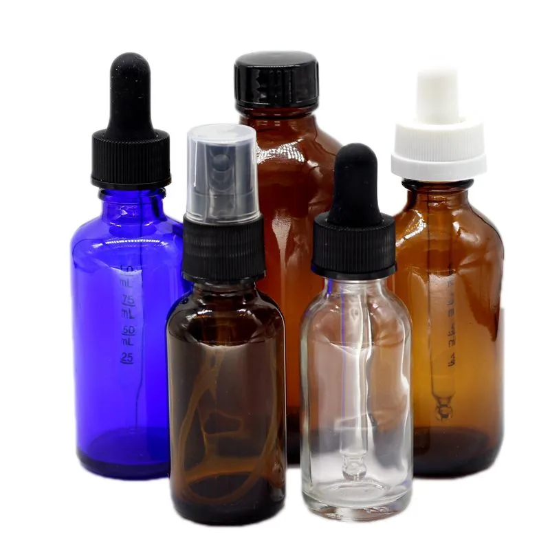 20-400 black graduated Glass Dropper fit 2 oz bottle 7*89mm glass pipette