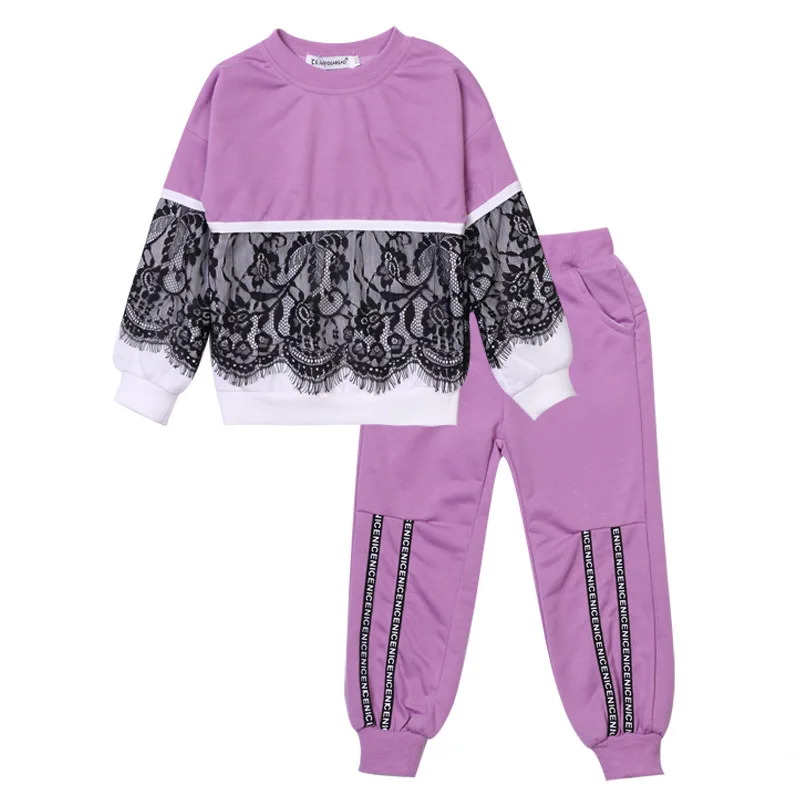 
Embroidery Sequins Toddler Hoodies Clothes Sets For 3-7 Years Girls Sweatpants Kids Outfits Children Tracksuit 