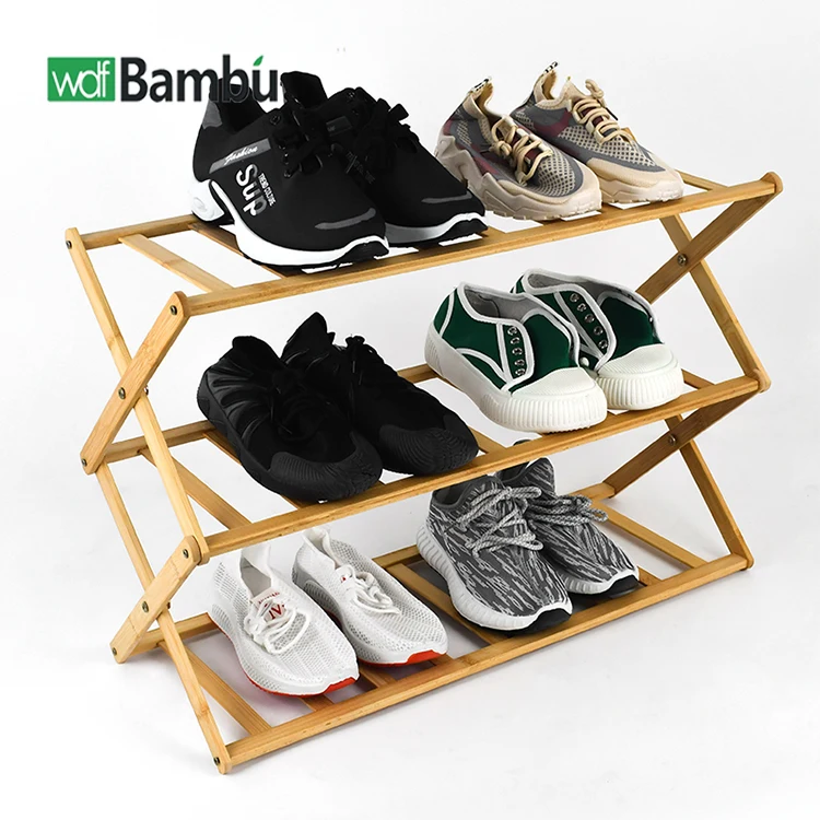 WDF оптовая продажа с фабрики zapatero para el hogar de madera scarpiera armadio Бамбуковая стойка для хранения обуви органайзер ежедневного использования в доме