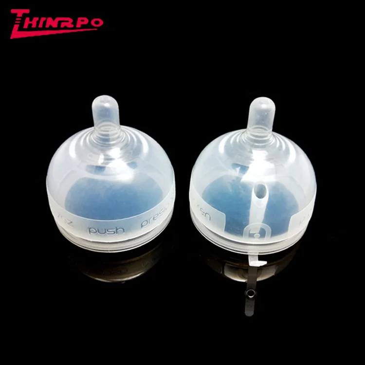 Liquid Silicone Rubber Food grade Silicone Baby feeding nipple  High Clear Safety LSR silicone baby feeding nipples