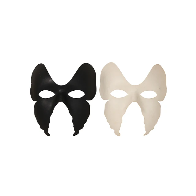 Customized Paper Pulp White Blank Masks Party Masks To Be Decorated