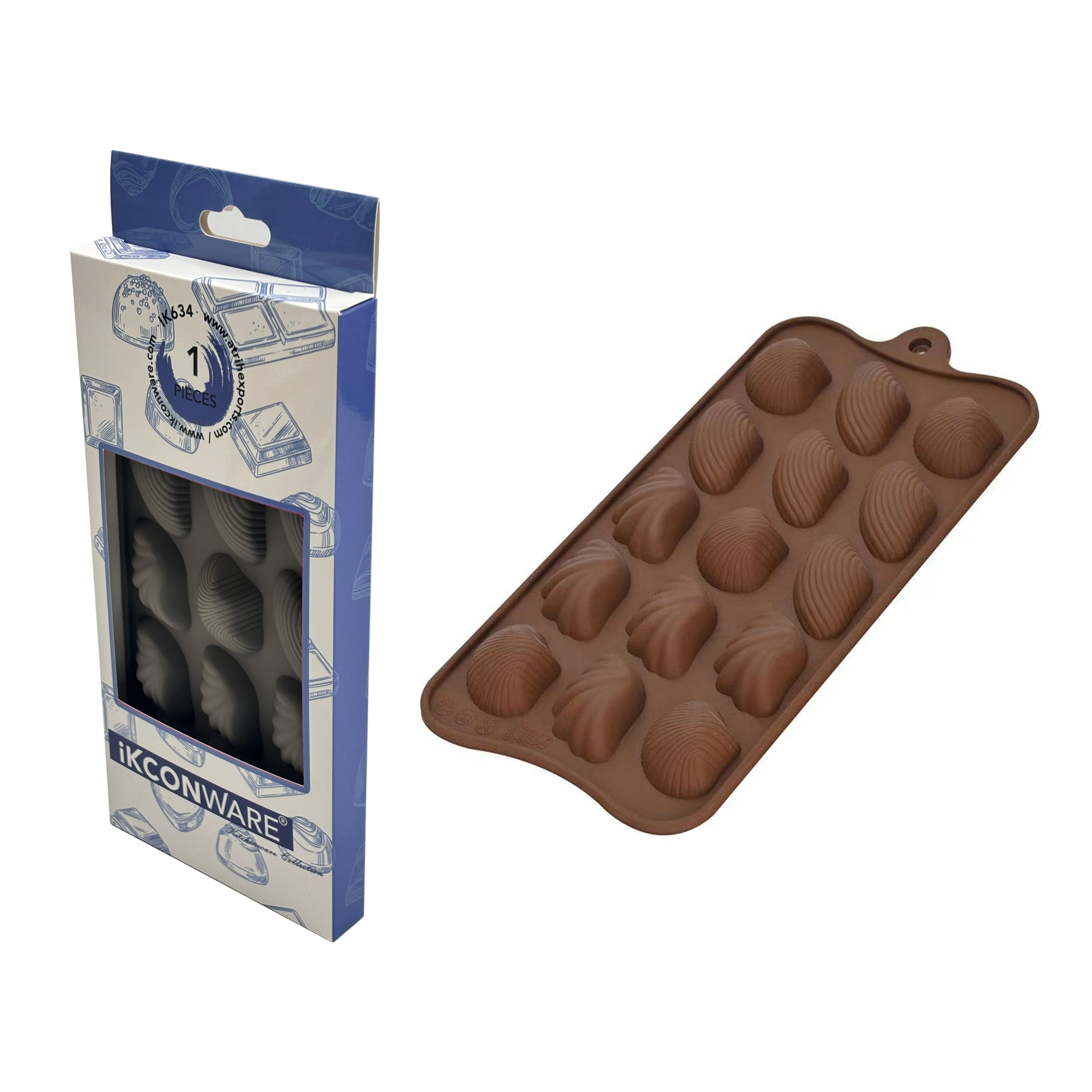 Eco-Friendly Non-Stick Silicone Chocolate Mold Tray Food Grade PC Homemade Sweets Candies Baking Icing Jelly Decorations Bag
