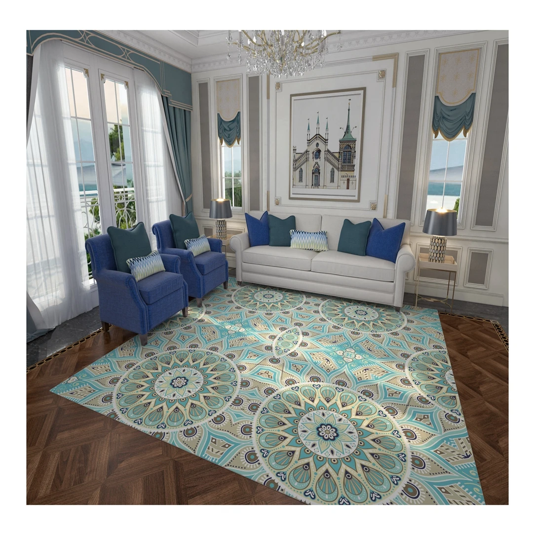 Индивидуальный дизайн плюшевый Хрустальный ковер пол украшение для гостиной легко очищается водонепроницаемый коврик