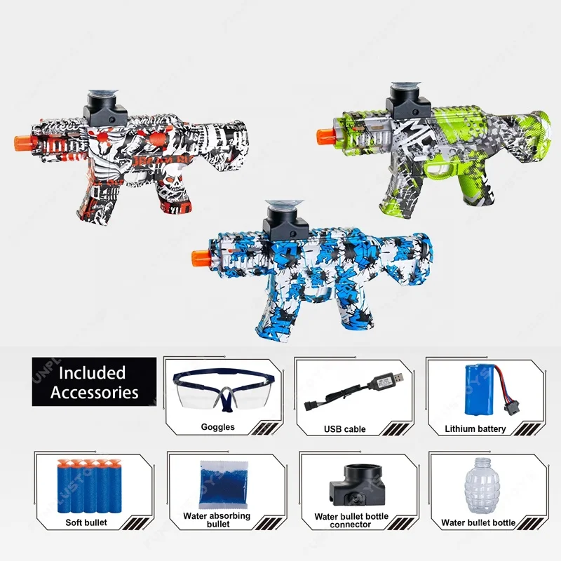604B M416 Electric TOY GUN 7MM GEL Ammos AUTO Shooting Blaster Balls Splatter Launcher Fighting Game SAFE Kids Playing Toy