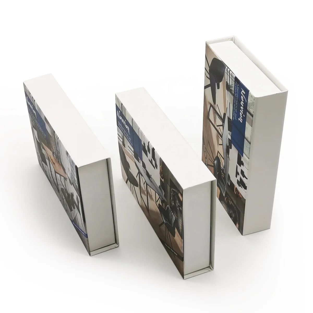 Custom Printing Logo High Quality Design Book Style Paper Gift Box Magnetic Closure Box Cosmetic Box Packing