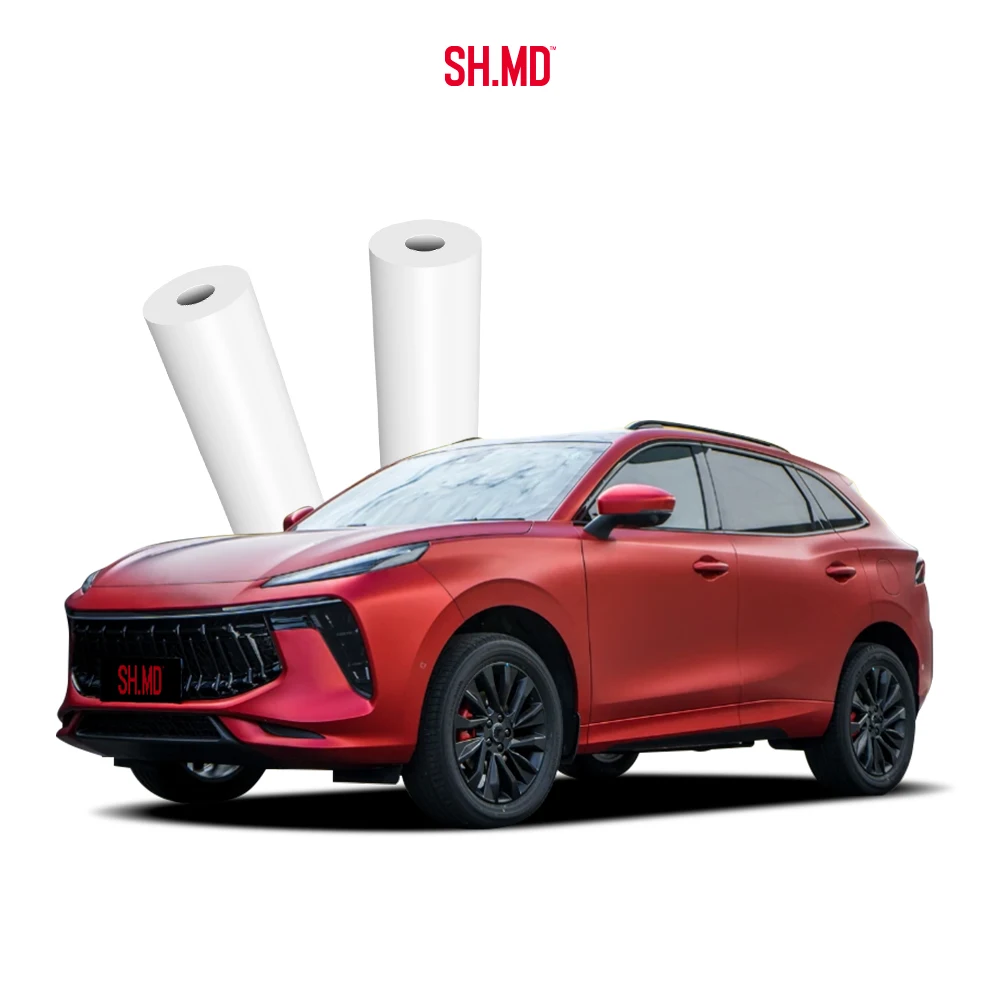 Прозрачная матовая самоклеящаяся защитная пленка для автомобиля