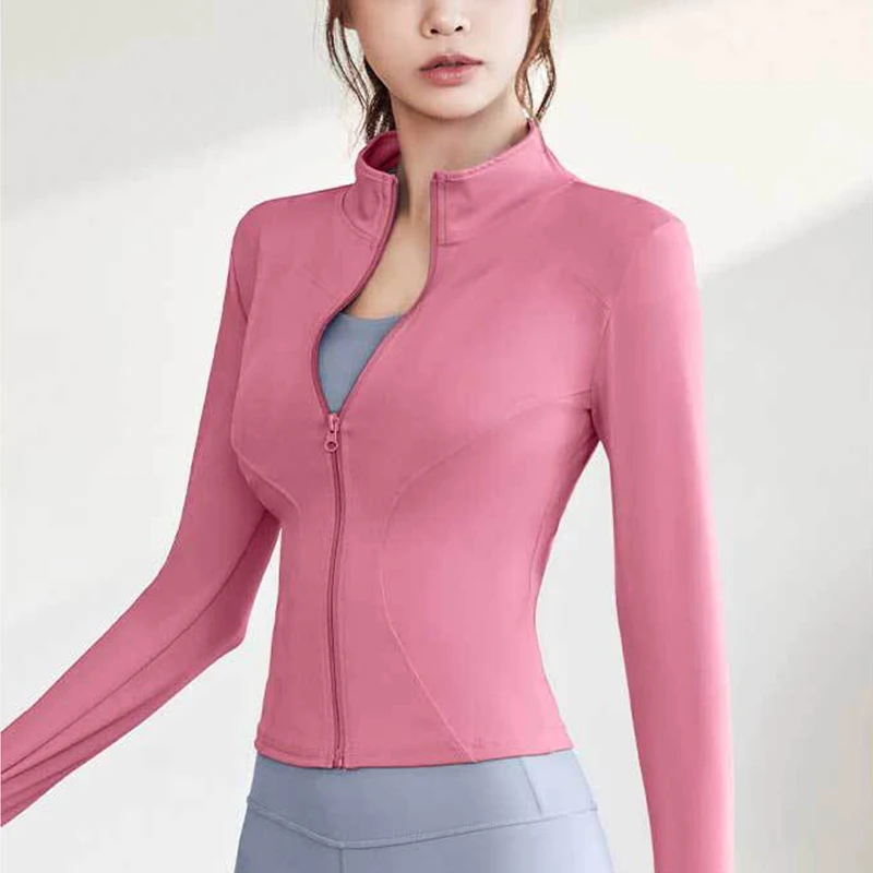Nude Feeling outdoor Yoga jacket zipper Quick-drying Breathable  Running yoga fitness for Women