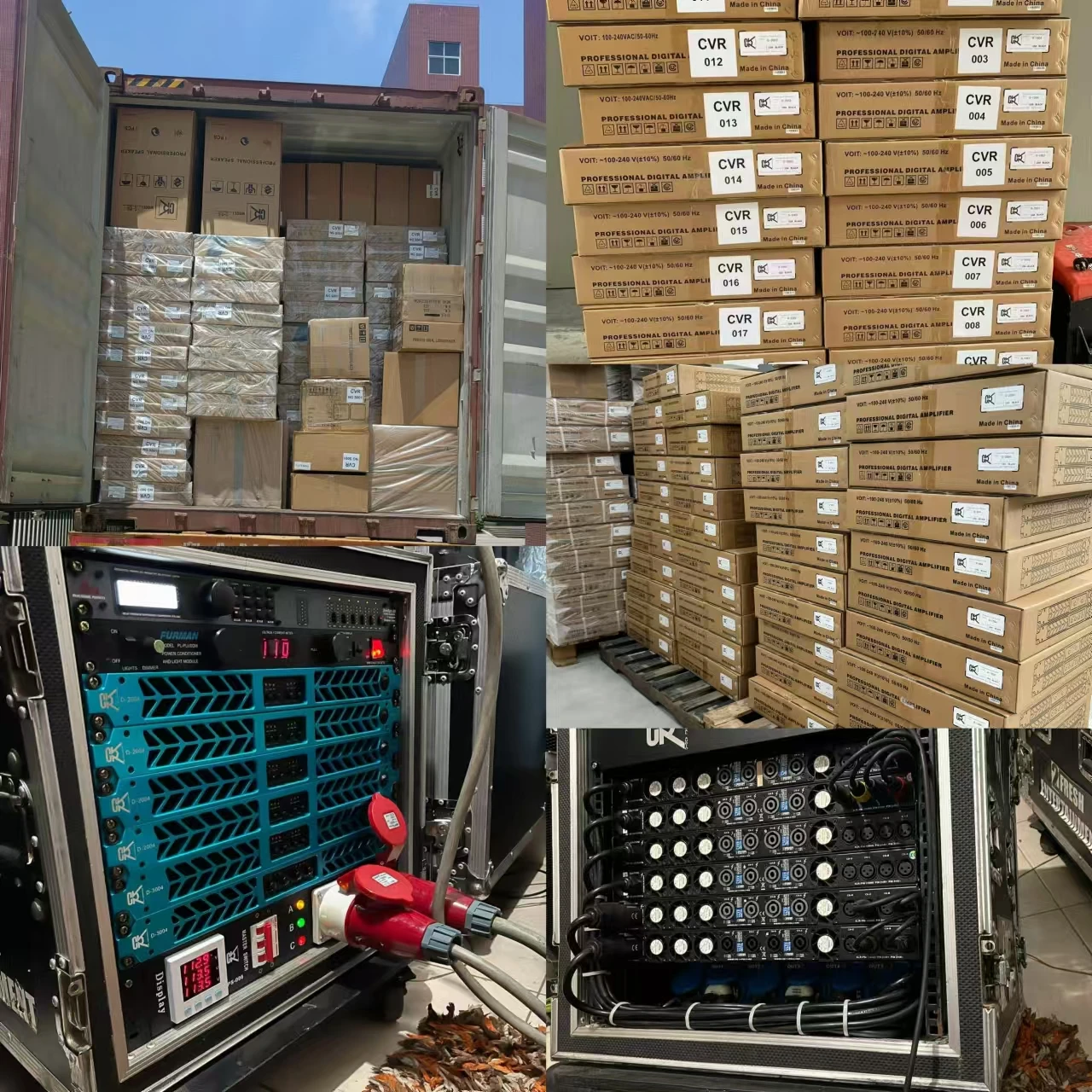 CVR аудио DSP усилитель мощности 4 канала 1700 Вт