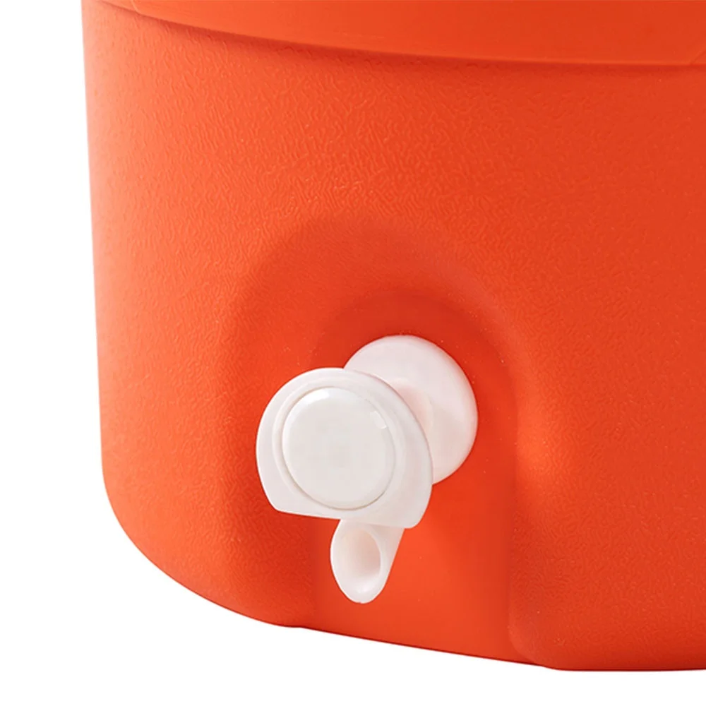 Latest Wholesale Custom Round Camping Water Jug Cooler Insulated Ice Water Bottle Container Bucket With Tap