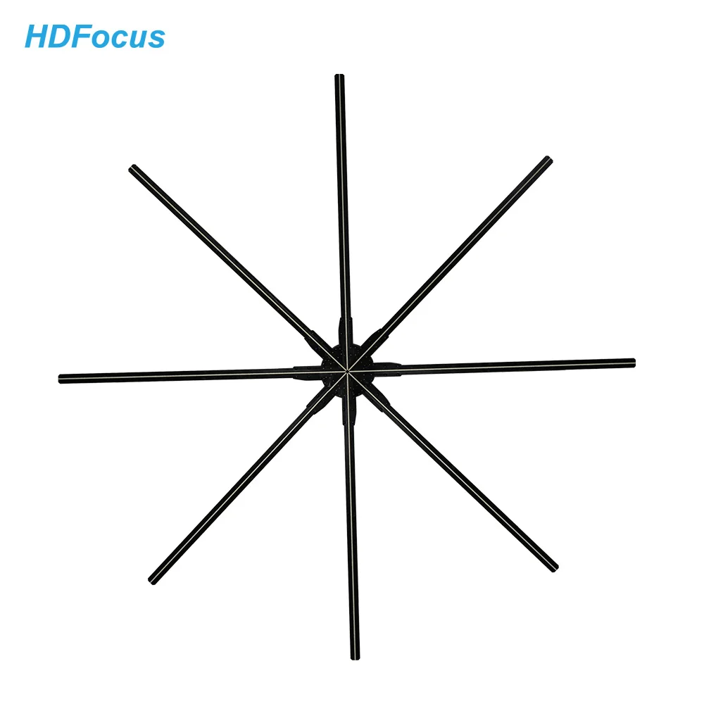 Led Display 3D Hologram Display Fan 180Cm Holograma 3D Led Fan Hologram