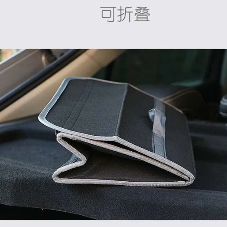 Car Storage Box Portable Foldable Car Trunk Organizer Felt Cloth Storage Box Car Interior Stowing Tidying Container Bag