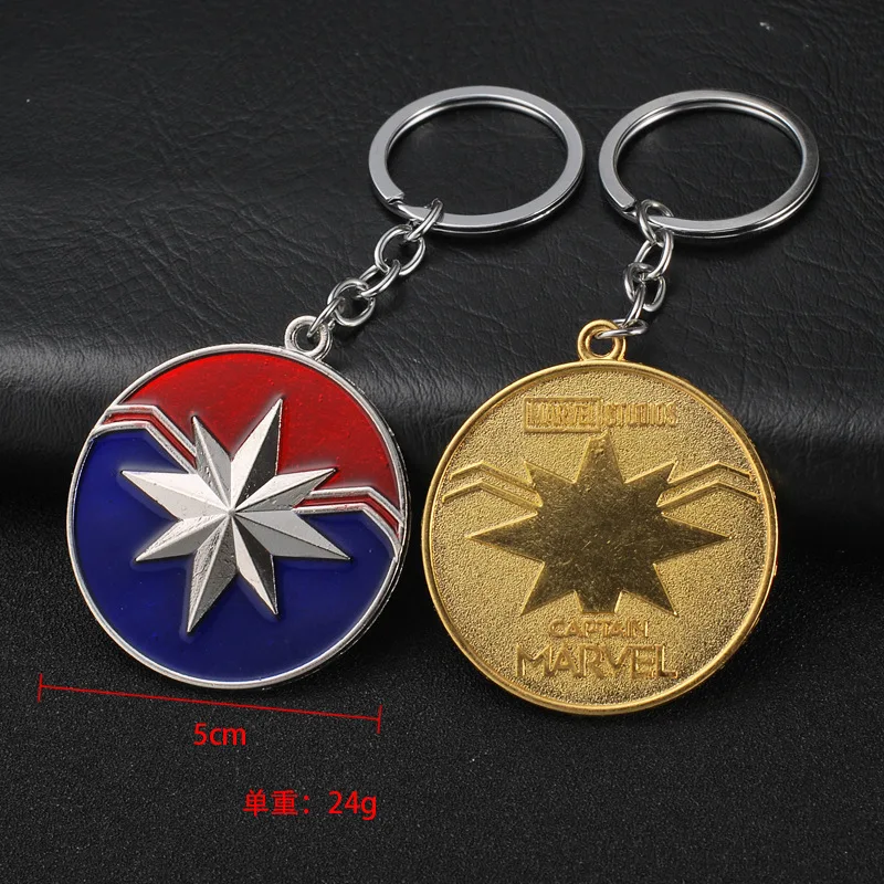 Factory Wholesale Captain Marvel Fashion key chain for gifts decoration and pendant