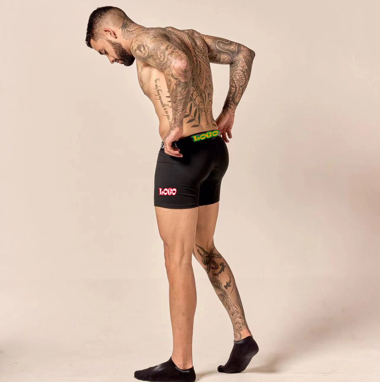 OEM ODM Factory Direct Supply Mens Cotton Boxers Briefs Custom Jacquard Men Underwear Boxers for Men