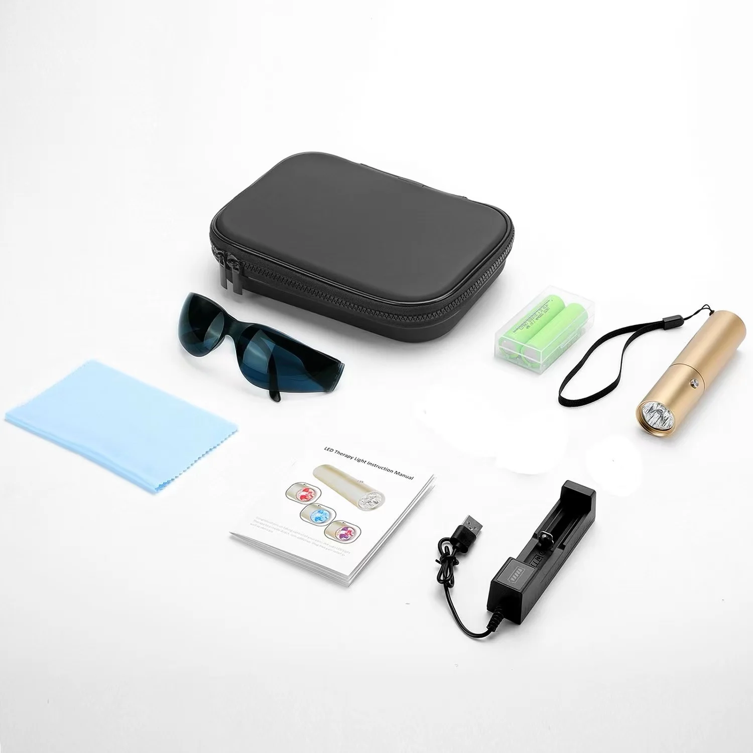 Best Selling Type-c Rechargeable Pdt Led Infrared Light Therapy Equipment Hand Device Pulse Red Light Therapy Torch For Wrist