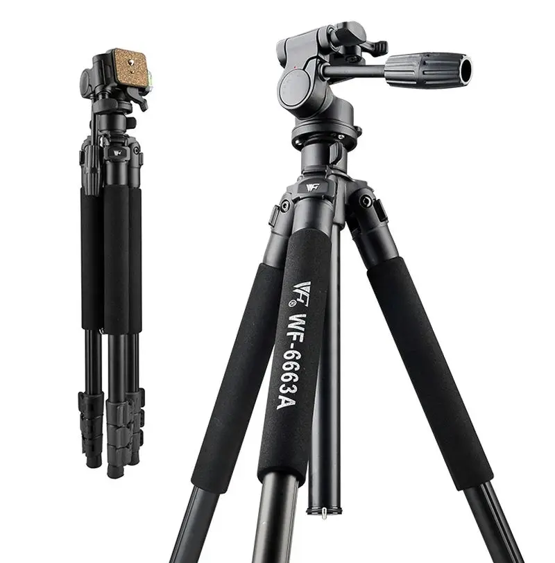 Weifeng 6663A Professional Flexible Portable Camera Tripod with Tripod Head for DSLR Camera Camcorder Video Camera Stand