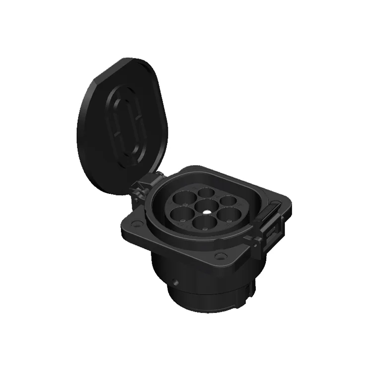 
 Белая IP 54 16A/32A/40A тип 1 EV розетка  