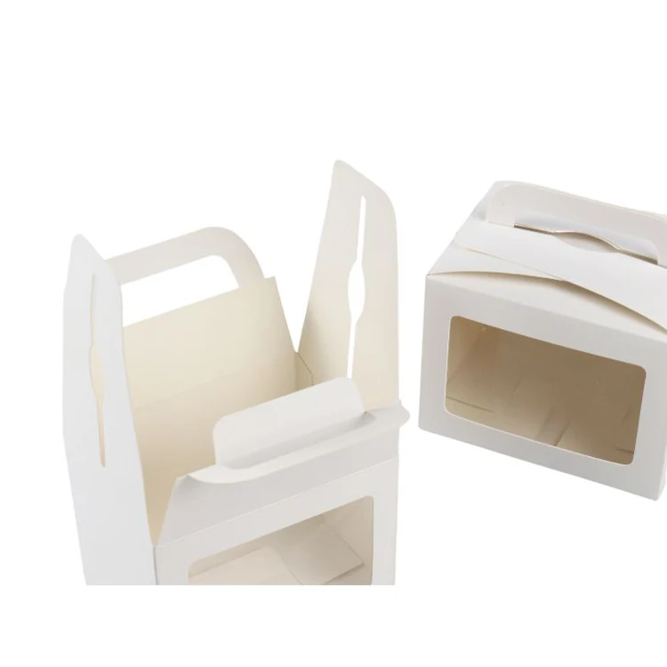 Transparent Window Cute Cake Box Packaging patisserie Small Gift Box Custom Cookies Boxes