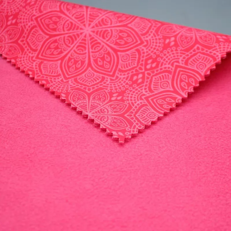 customize printing softshell fabric bonded fleece 3 in one fabric 3 layers for jacket fabric soft shell ski-clothing