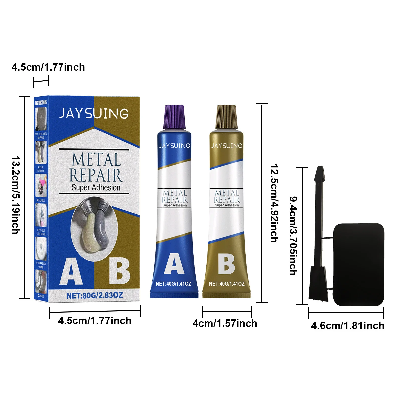 Wholesale Steel Caster Glue Metal Repair Paste AB Sealant High Temperature Heat Resistant Glue Metal Adhesive And Liquid Weld