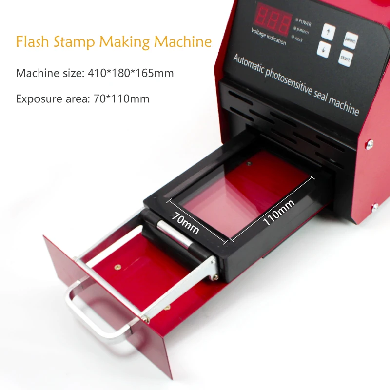 Name Stamp Maker Rubber Flash Making Machine Fully