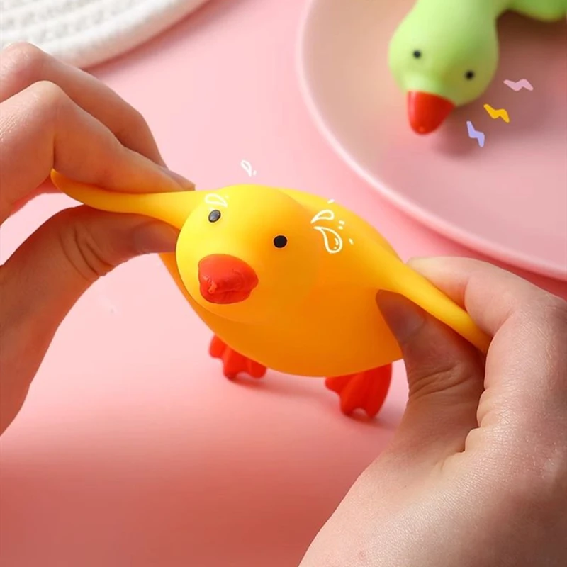 2024 NEW Soft Material Antistress Fidget Toy Stretchy Squeeze Squishy Duck Toys for stress relief decompression