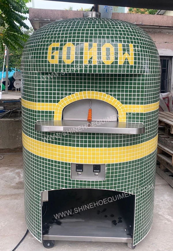 Shineho Rapid-Heat outdoor gas burner for pizza oven commercial customized gas and wood fired pizza oven