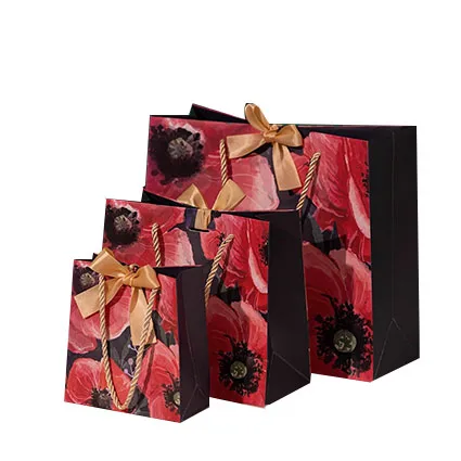 Creative holiday gift bag with hand gift bags environmental large shopping bag.