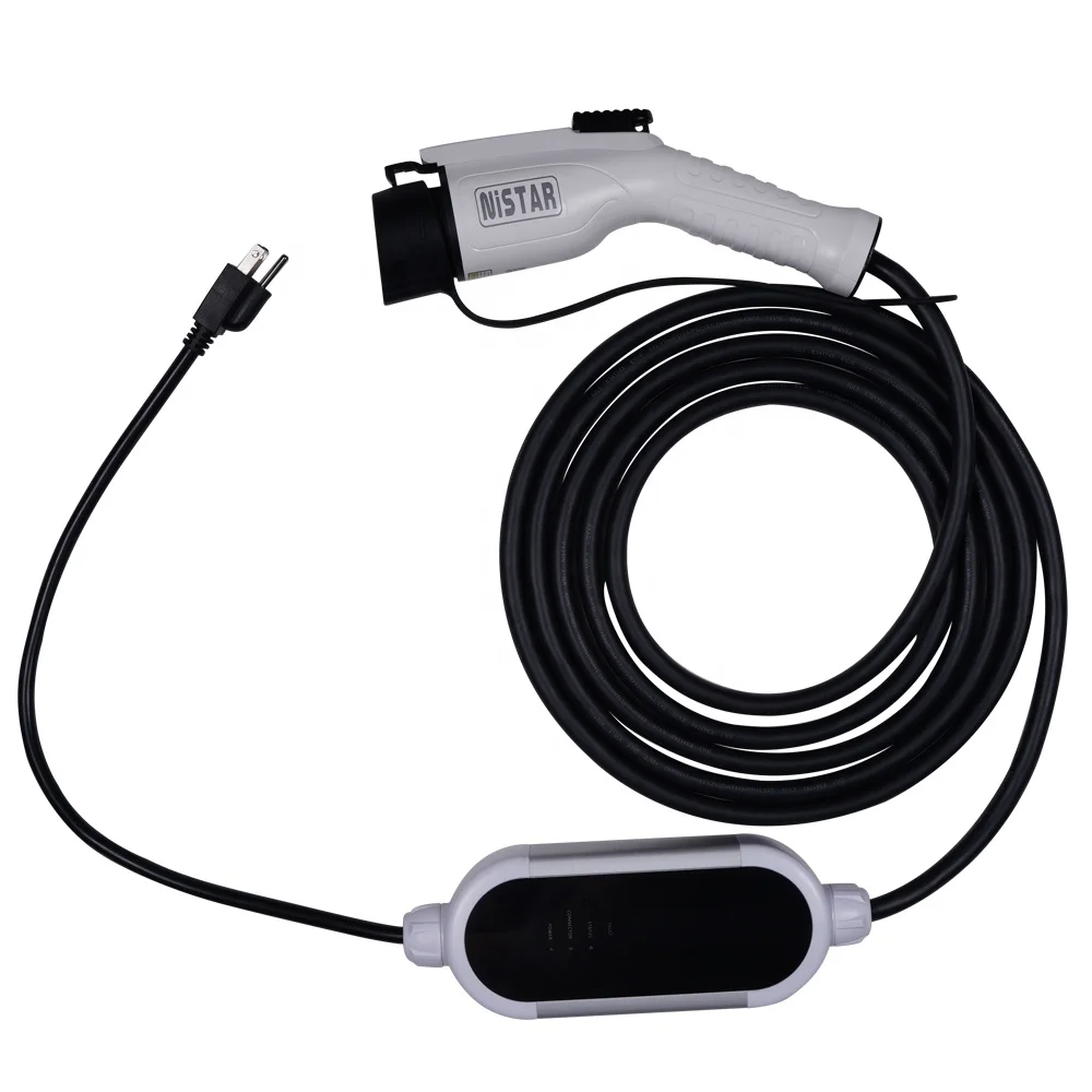 
Factory Manufacture High Quality 13A 3KW Portable EV Charger Station Type 2 Portable EV Fast Charging Station 