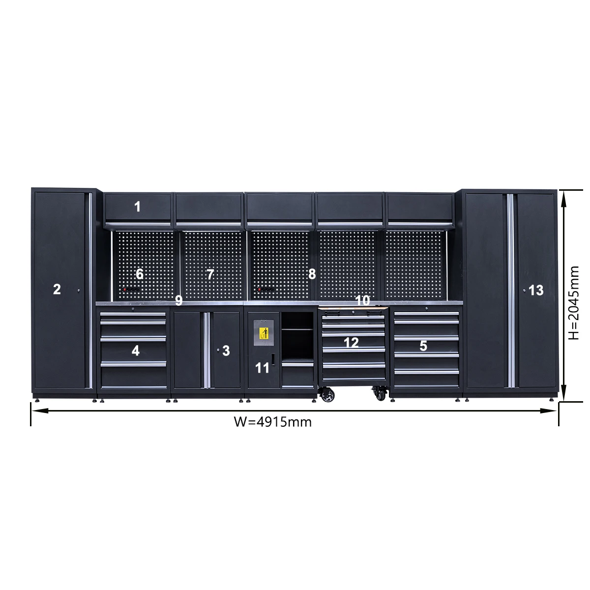 Workshop Garage Units Steel tool boxes and storage cabinets Large Combination tool cabinet garage Workbench/Metal Furniture
